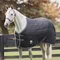 SmartPak Ultimate Stable Blanket with COOLMAX Technology - 72 - Med/Lite (100g) - Black w/ Grey Trim & White Piping