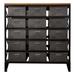 Storage Accent Chest in Deep Gray with Solid Mango Top - Yosemite Home Décor YFUR-SBA3093