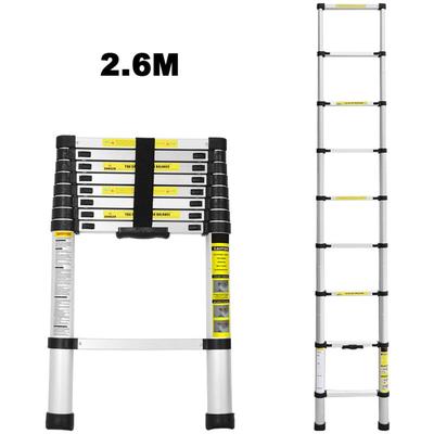 Hengda - 2.6M Teleskopleiter Ausziehbare Leiter . Ausziehbar Mehrzweckleiter . Flexibel Image