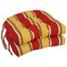 16-inch Rounded Back Tufted Indoor/ Outdoor Chair Cushions (Set of 2) - 16"