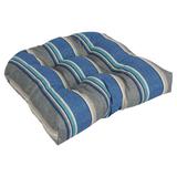 19-inch Rounded Back Tufted Indoor/Outdoor Chair Cushion - 19" x 19"