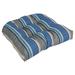 19-inch Rounded Back Tufted Indoor/Outdoor Chair Cushion - 19" x 19"