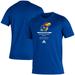 Men's adidas Royal Kansas Jayhawks Sideline Locker Tag Creator AEROREADY T-Shirt