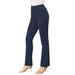 Plus Size Women's Bootcut Ultimate Ponte Pant by Roaman's in Navy (Size 16 T) Stretch Knit