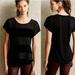 Anthropologie Tops | Anthropologie Dolan Left Coast Velvet Lace Top | Color: Black | Size: M