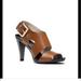 Michael Kors Shoes | Michael Kors Carla Leather Cutout Sandals | Color: Brown/Tan | Size: 7