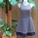 Kate Spade Dresses | Kate Spade Broome Street Ponte Dress Women's Sz 12 | Color: Blue/White | Size: 12