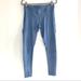 Adidas Pants & Jumpsuits | Adidas Blue Mesh Panel Workout Leggings Yoga Pants | Color: Blue/Pink | Size: L