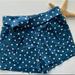 J. Crew Shorts | J.Crew Polka Dot Belted Pleated Linen Blend Shorts | Color: Blue/White | Size: 6