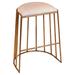 ellahome New York Stool Metal in Brown/White/Yellow | 25 H x 20 W x 16 D in | Wayfair CR10S