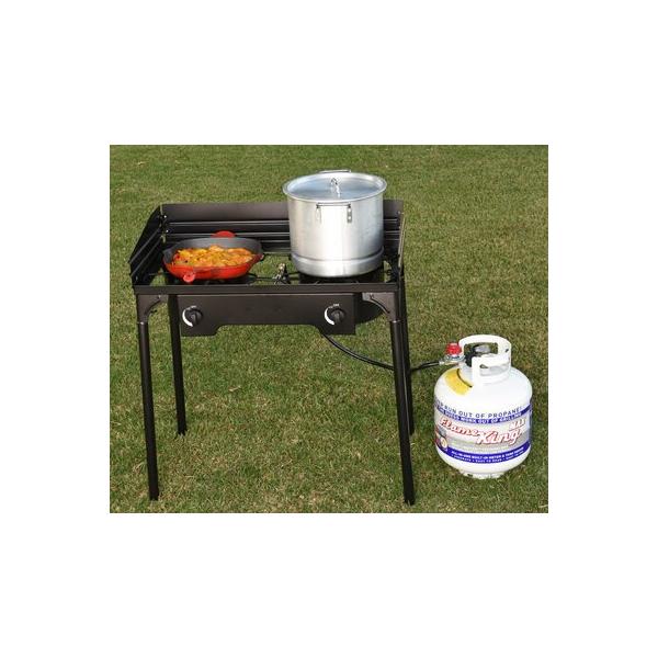 flame-king-double-burner-200,000-btu-turkey-fryer-single-propane-burner-bayou-cooker-outdoor-stove-cast-in-black-gray-|-wayfair-ysn-db60k/