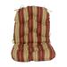 Bay Isle Home™ Swivel Indoor/Outdoor Rocking Chair Cushion Polyester in Red/Brown | 6 H x 24 W in | Wayfair 8E83228027C04E3E80F6B4C44D411A7C