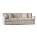 Bernhardt Candace 96" Square Arm Sofa Velvet/Microfiber/Microsuede/Polyester/Other Performance Fabrics in Gray/Brown | Wayfair B7277_1146-002