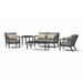 Joss & Main Nimes Northridge 5 Piece Sofa Seating Group w/ Cushions Metal in Gray | Outdoor Furniture | Wayfair 2458714BF8BD4F57A01644F94A9BD741