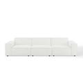 Restore 3-Piece Sectional Sofa by Modway Polyester in White | 28 H x 123.5 W x 40.5 D in | Wayfair EEI-4112-WHI