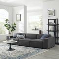 Restore 3-Piece Sectional Sofa by Modway Polyester in Gray | 28 H x 123.5 W x 40.5 D in | Wayfair EEI-4112-CHA