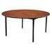 National Public Seating Circular Folding Banquet Table, Plywood Core/Edge Banding Wood in Brown | 29 H x 72 W x 72 D in | Wayfair MSFT-72RDPWEBCH