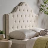 Lark Manor™ Fasching Full/Queen Panel Headboard Upholstered/Polyester in White | 65.5 H x 62.2 W x 3.15 D in | Wayfair