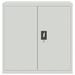 Rebrilliant Office Cabinet File Cabinet Storage Filing Cabinet w/ 2 Doors Steel Stainless Steel in Gray | 35.4 H x 35.4 W x 15.7 D in | Wayfair