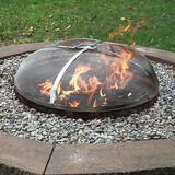 Arlmont & Co. David Stainless Steel Fire Pit Spark Screen in White | 9 H x 36 W x 36 D in | Wayfair 841AEC1CB5684D589E9BAA911E38860A