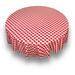 Gracie Oaks Umberto Geometric Round Tablecloth Polyester in Red | 70 D in | Wayfair 6821CFC184654B7EB672003C09E4AE12