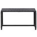 Wade Logan® Coffee Table End Table Lounge Sofa Table Outdoor Furniture Poly Rattan Wicker/Rattan in Black | 14.96 H x 27.56 W x 15.75 D in | Wayfair