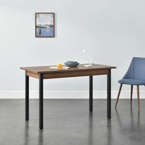 Esstisch Den Haag 120×60 cm Stahl Walnuss en.casa