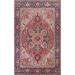 Vegetable Dye Traditional Heriz Oriental Wool Area Rug Handmade Carpet - 8'11" x 13'0"