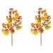 Realistic Faux 20 inch Pumpkin Berry Spray Fall decor, Set of 2 - ABN3L004-GDGN-2