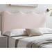 Monrovia Pink Velvet Upholstered Twin Size Headboard