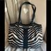 Coach Bags | Coach Zebra Print Large Satchel Shoulder Bag | Color: Black/Tan | Size: Os