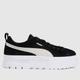 PUMA mayze trainers in black & white