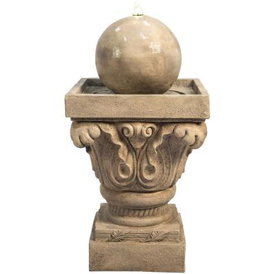 Teamson Home - Garden Wasserspiel mit Lichtern, Outdoor-Kugel, traditioneller Wasserbrunnen und Image