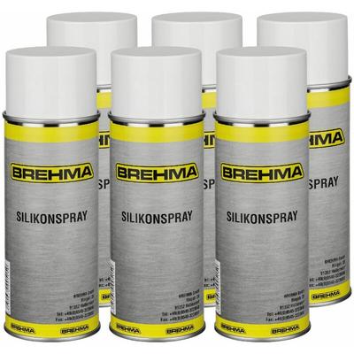 6x BREHMA Silikonspray 400ml Schmiermittel Schmierstoff Siliconespray