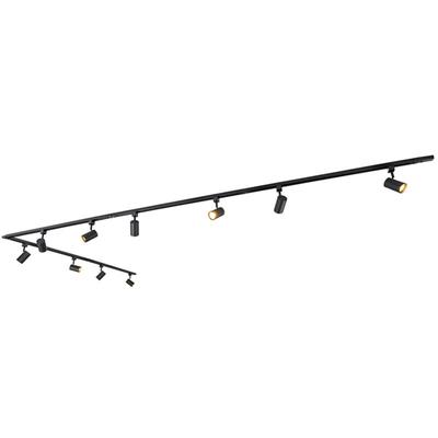 Qazqa - Modernes 1-Phasen-Schienensystem mit 10 Spots schwarz - Jeana Image