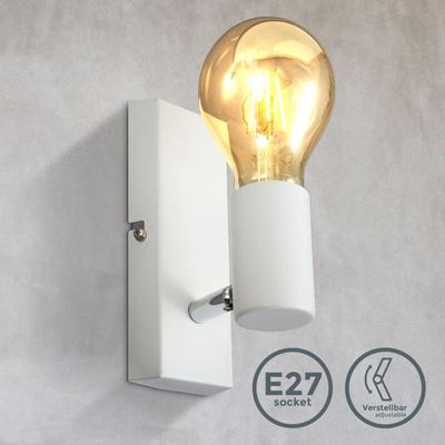 Wandleuchte - retro, schwenkbar, E27 Fassung, max. 60W, weiß Image
