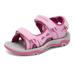 Dream Pairs Kids Sports Sandals Girls Boys Outdoor Summer Beach Athletic Sandals Casual Walking Sandals 170891_K Pink/Fuchsia Size 11