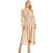 Fashion Womens Casual Long Sleeve Renaissance Peasant Boho Off Shoulder Maxi Beach Sundress