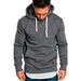 Autumn Winter Casual Hooded Sweatshirt for Men Long Sleeve Lightweight Pullover Hoodie Athletic Sports Hooded Tops Jacket Coat