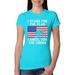 4th of July Shirts for Men or Women USA Independence Day American Pride Tees Womens Americana / American Pride Slim Fit Junior Tee, Tahiti Blue, X-Large