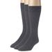 Sportoli Men's 3 Pack Soft Ribbed Knit Classic Cotton Mid-Calf Crew Dress Socks