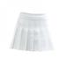 Popvcly High Waist Skirt Spring Skirt Women High Waist Pleated Skirts Harajuku Skirts Solid A-line Sailor Skirt School Uniform Mini Skirt Shorts