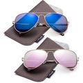 Polarized Aviator Sunglasses Mirrored Lens Classic Aviator Polarized Sunglasses Small