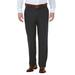 Men's J.M. Haggar Premium Classic-Fit Flat-Front Stretch Suit Pants Charcoal Grid