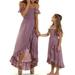 Diconna Mommy and Me Dresses arent-Child Casual Floral Family Outfits Summer Matching Maxi Dress