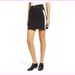 Calvin Klein Jeans Striped Denim Mini Skirt, BlackWhite, Size 33, MSRP $89