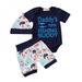 Promotion Clearance!Newborn Infant Baby Boy Summer Clothes Set Short Sleeve Letter Print Romper Tops +Shorts +Hat 3Pcs Outfits Clothes