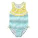 Carters Infant Girls 1 Pc Yellow Lemon Swim Suit Stripe Swimming & Bathing 6m
