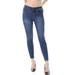 Wax Jean Denim Women's Juniors Push-Up High-Rise Skinny Jean in Fine Cotton Denim - 90500