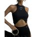 Ma&Baby Women Rib Knit Tank Tops Sleeveless Crew Neck Letter Print Crop Tops